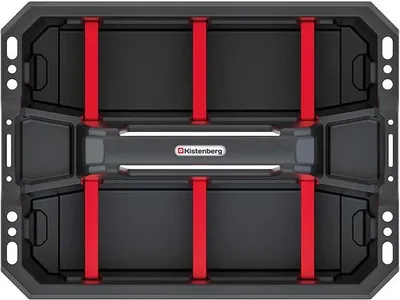 Produktbild von tiefes Tablett CARGO PLUS ( mit Fächern) - schwarz
