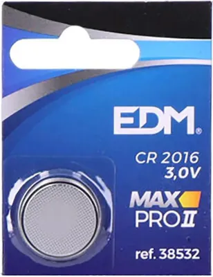 Produktbild von Edm Cr2016 3v Alkalibatterie Silber Silber One Size