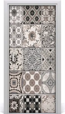 Produktbild von Tulup Türaufkleber 95x205 cm Dekorative Aufkleber Selbstklebend Wasserdichte Tapete Abnehmbar Schlafzimmer Wohnzimmer Wohnkultur - Fliese