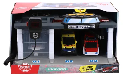 Obrázok produktu pre Dickie Toys Garážové záchranné centrum + svetlo a zvuk