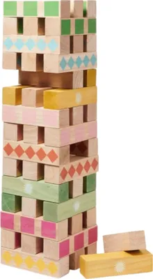 Produktbild von SUNNYLIFE Wackelturm Mega Jumbling Tower Majorelle Holz 18 x 13,5 x 67,5 cm