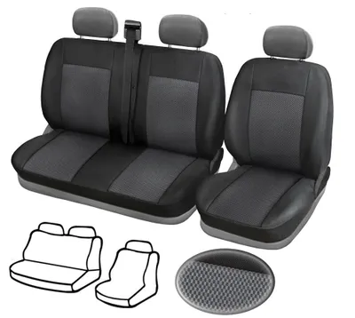 Produktbild von 2+1 Set Sitzbezüge aus Polyester für Vauxall Opel Vivaro Movano 2010-