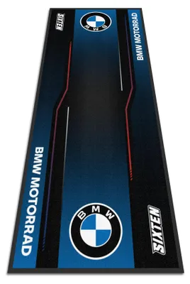 Image de SIXTEN Tapis Moto BMW Marker 95x240 - Tapis de Garage et Paddock écologique - Lavable, Absorbant l'huile et écologique - Tapis de Protection pour Motos