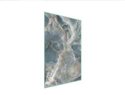 Produktbild von Herdabdeckplatte 35x52 Glaskeramikkochfeld Abdeckung Spritzschutz Glasplatte Deko Schneidebrett Marmor Grau
