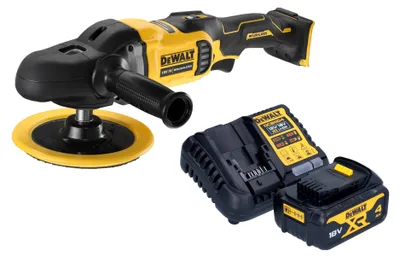 Image de DeWalt DCM 849 M1 Polisseuse excentrique sans fil 18 V 180 mm Brushless + 1x batterie 4,0 Ah + chargeur