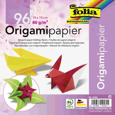 Image de folia Origami-Faltbl„tter, 190 x 190 mm, farbig sortiert