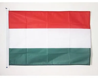 Flagge Ungarn 90x60 cm, Mesh-Polyester, mit Ringen