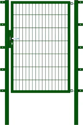 Produktbild von Alberts Einzeltor Flexo mit Zubehör, zum Einbetonieren, grün, Breite 100 cm, Höhe 140 cm