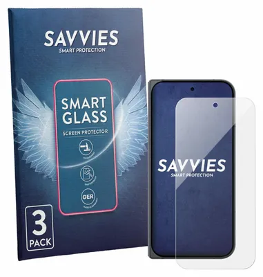 Produktbild von 3x Savvies Schutzglas Folie für Google Pixel 11 Pro Fold 9H Panzer Schutzfolie Glas Displayschutz klar transparent