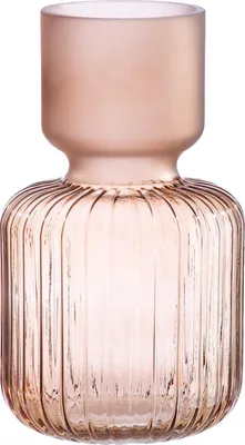 Produktbild von GILDE Vase, "Amerina", Glas, rosa, , L. 13 cm, B. 13 cm, H. 24 cm 40628