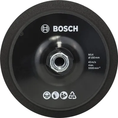Produktbild von Stützteller M 14, Ø 150 mm, mit Klettverschlusssystem