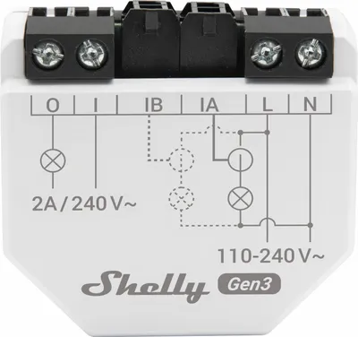 Image de Shelly · Encastré · « EM Gen3 » · avec 1 borne 50 A · Compteur électrique · Fonction de mesure ·