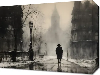 Zdjęcie produktu dla Obraz 40x30cm Mgła nad Londynem