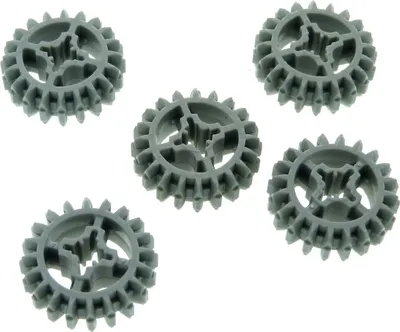 Produktbild von 5x Lego Technic Zahnrad Z20 alt-hell grau 20 Zähne Rad 4141455 32269