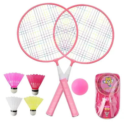 Obrázok produktu pre Sada na badminton pre deti, obsahujúca raketky a miečiky