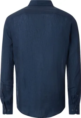 Produktbild von Casa Moda - Casual Fit - Herren Leinenhemd (454403300), Größe:M, Farbe:Blau (104)