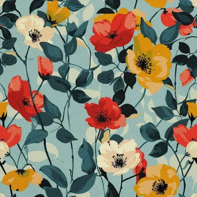 Obrázok produktu pre OUTDOOR DEKOSTOFFE OXFORD - Motiv Blumen I DX5291