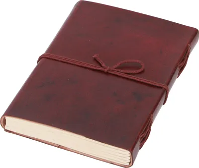Produktbild von Dünnes Notizbuch mit Ledereinband, Vintage Tagebuch Antik Look 100 Seiten - 12*17 cm, Braun, Papier,Leder, Notizbücher & Tagebücher