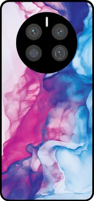Produktbild von Smartphonica Telefon Fall geeignet für Huawei Mate 40 Pro mit rosa blau Marmor Print - TPU Backcover Fall Rose blau Marmor Design