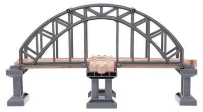 Productafbeelding van Solidchoice - Houten Spoorwegaccessoires Brug Speelgoed