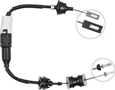 Produktbild von Seilzug Kupplungsbetätigung 847 mm A.B.S. für u.a. PEUGEOT 406