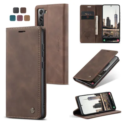 Produktbild von Hülle Samsung Galaxy Handyhülle Klapphülle Tasche Etui für Samsung A27 5G Dunkelbraun