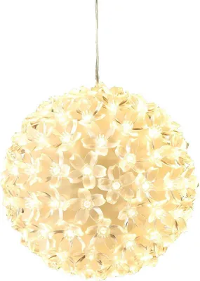 Produktbild von Bambelaa! 100er LED Lichterkugel Leuchtkugel warmweiss Weihnachtsdeko Ball Weihnachtsbeleuchtung Weihnachten ca 15 cm