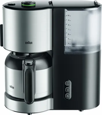 Produktbild von Braun IDCollection Kaffeeautomat KF 5105 BK schwarz, Filterkaffeemaschine, Gemahlener Kaffee, 1000 W, Schwarz, Edelstahl