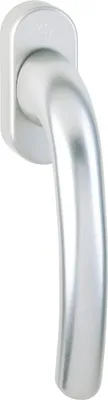 Image de Poignée de fenêtre Hoppe Tokyo aluminium F1 longueur VK 32mm rosace plastique avec came 10mm - 8106619