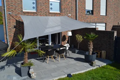 Produktbild von HDPE Vierecksegel 3,6m grau