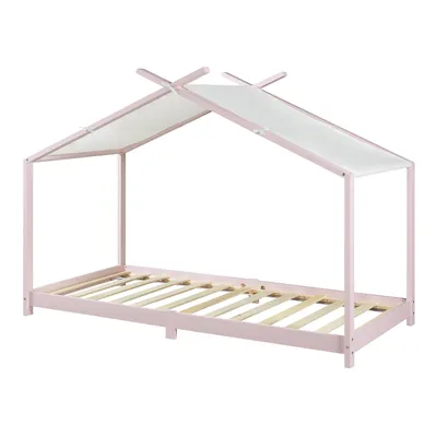 Produktbild von Kinderbett 'Brome' Hausbett 90 x 200 cm Rosa