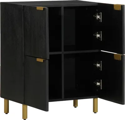 Produktbild von vidaXL Sideboard Schwarz 60x33x75 cm Holzwerkstoff