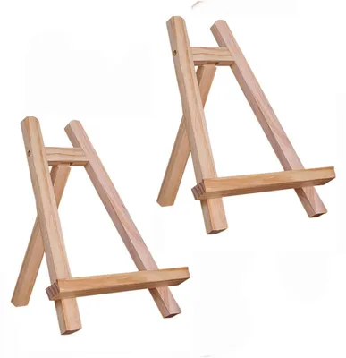 Tafelstaffelei aus Holz, 28 cm, 2er-Set für Malerei und Display