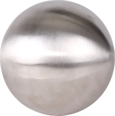 Produktbild von Dekokugel Edelstahl matt gebürstet - 30 cm - Deko Gartenkugel Schwimmkugel Teichkugel silber für Außen und Innen
