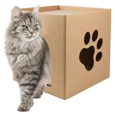 Produktbild von Kratzbox für Katzen mit natürlichem Katzenminze