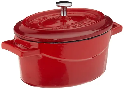 Immagine prodotto di Pentola Agnelli Slowcook, casseruola ovale con 2 maniglie, in ghisa, capacità: 0,4 litri