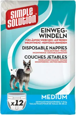Imagen del producto de Pañal desechable para perros, marca Simple Solution