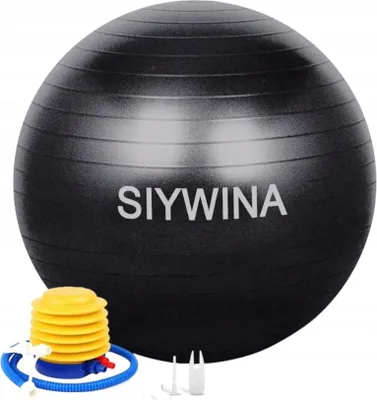 Zdjęcie produktu dla Siywina Piłka Gimnastyczna Do Ćwiczeń Jogi I Pilatesu 65 Cm Czarna