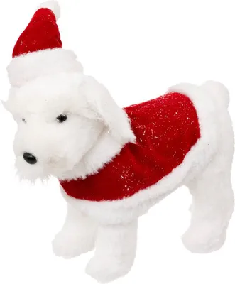 Produktbild von Weihnachtshund mit Mütze, H. 30 cm