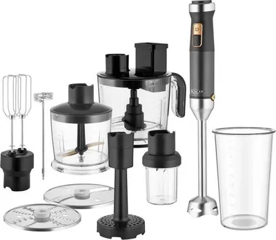 Image de Mixeur plongeant SENCOR SHB6552BK, 1500 W, 7 en 1, Technologie TITANIUM QuadBlade, Noir