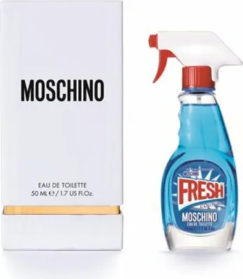 Produktbild von Moschino Fresh Couture, Frauen, 50 ml, Nicht nachfüllbare Flasche, Bergamotte, Mandarine, Canangabaum, Duftblüten, Pfingstrose, Himbeere, Ambrox, Patschuli, Holz