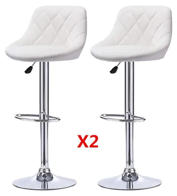 Produktbild von Barkeeperstuhl - Barhocker - Barstühle - Küchenhocker - Set mit 4 Barhockern - Kunstlederbezug