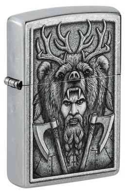 Produktbild von Feuerzeug Zippo Barbarian Warrior Herren Mehrfarbig Metall