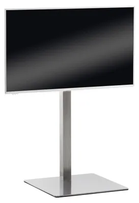 Produktbild von CLP TV Standfuß universal 55 65 75 Zoll, VESA 100x100 bis 600x400, eckig edelstahl eckig