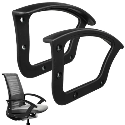 Produktbild von Armlehnen für Bürostühle, schwarz, Set mit 2 Stück