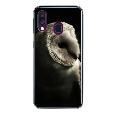 Produktbild von MuchoWow® Handyhülle Schutzhülle Hülle für Samsung Galaxy A40 Eule - Vogel - Porträt Silikon Softcase Handy Hülle - Handy-Tasche