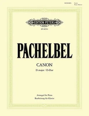 Obrázek produktu pro Canon D-Dur (Bearbeitung für Klavier zu 2 Händen)