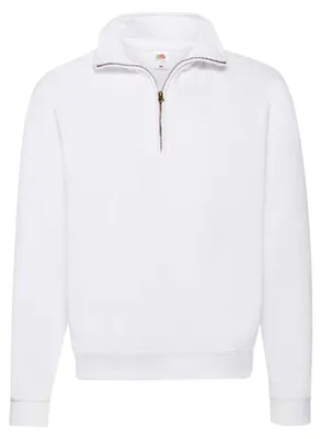 Image de Sweat Fruit Of The Loom Classique Col Zip Adulte Blanco