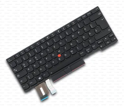 Zdjęcie produktu dla Lenovo 01YP292, Klawiatura, Niemiecki, Lenovo, Thinkpad T480s/E480/L480