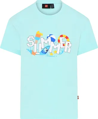 Produktbild von LEGO® Wear T-Shirt LEGO Iconic - LWTAYLOR 307 Uni Light Turquise 104